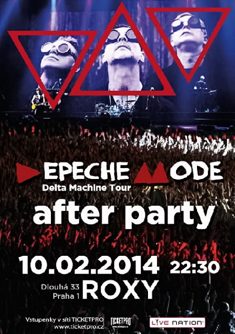 Plakát: Depeche Mode Delta Machine Tour - Official After Party Praha